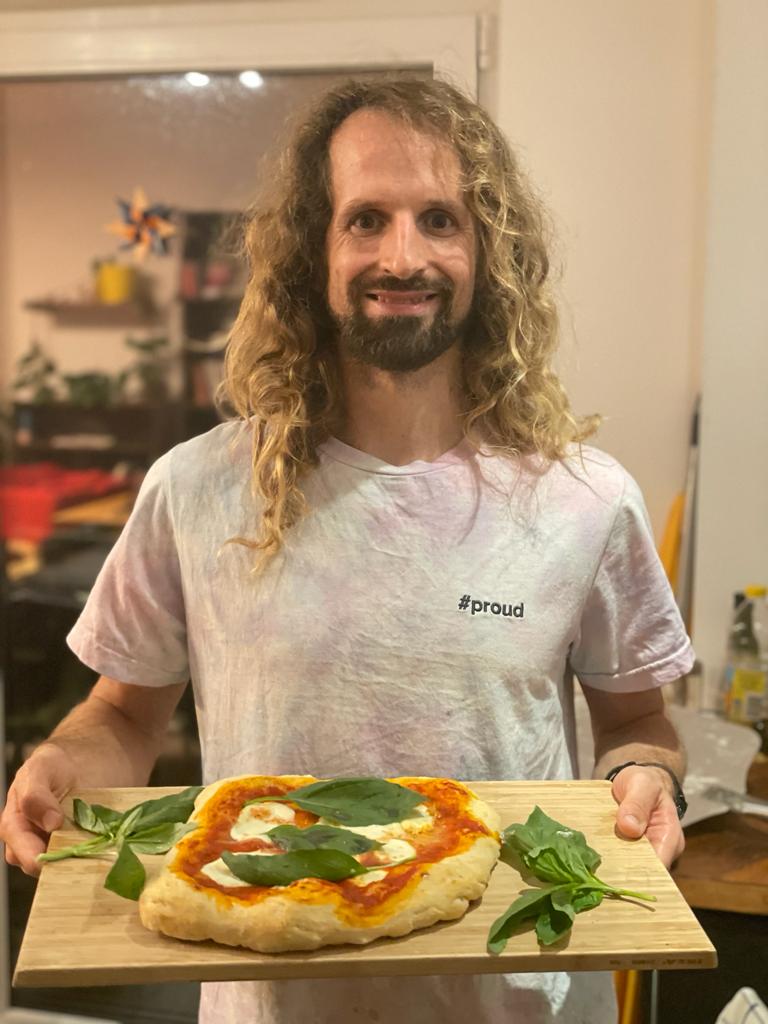 Making pizza